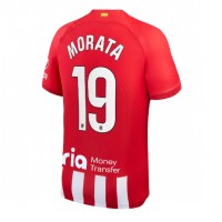 Fotbalové Dres Atletico Madrid Alvaro Morata #19 Domácí 2023-24 Krátký Rukáv